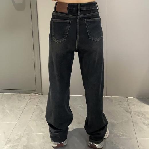 Z1一粒扣皮牌抓绒直筒牛仔裤40909 冬季 807984091106 商品图2