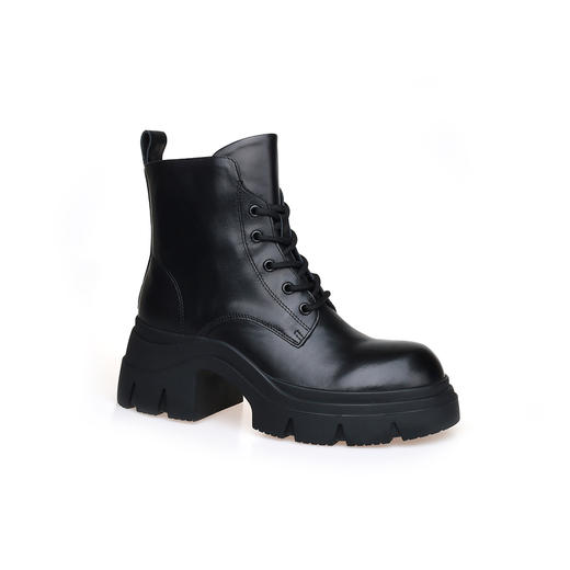 豪麟名鞋奥莱迪嘉女鞋马丁靴牛皮革DJXXO42WN209黑色  原价2660元 商品图0