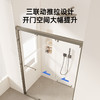 帝王洁具极窄边框淋浴房一字型整体干湿分离三联动隔断钢化玻璃SH909 商品缩略图4