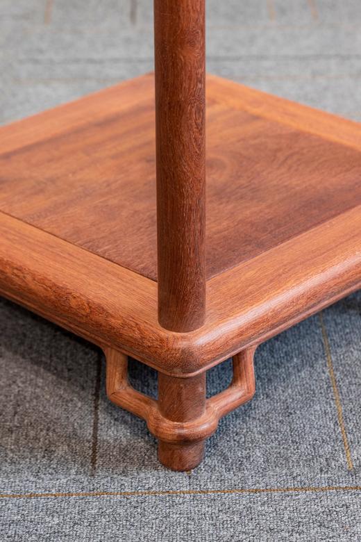 红桥红  家具严选  缅甸花梨（大果紫檀）【90  木面 颐和园圆腿 花架】 商品图7