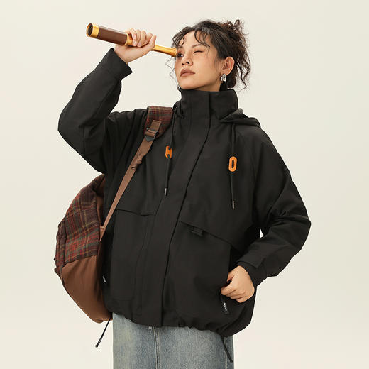 幸运鹿 黄亦玫同款平替OVERSIZE版型 男女同款山系三合一963518S 商品图5