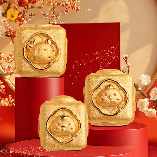 灵山开运金·鸿运·智勇仁黄金手绳 商品图4