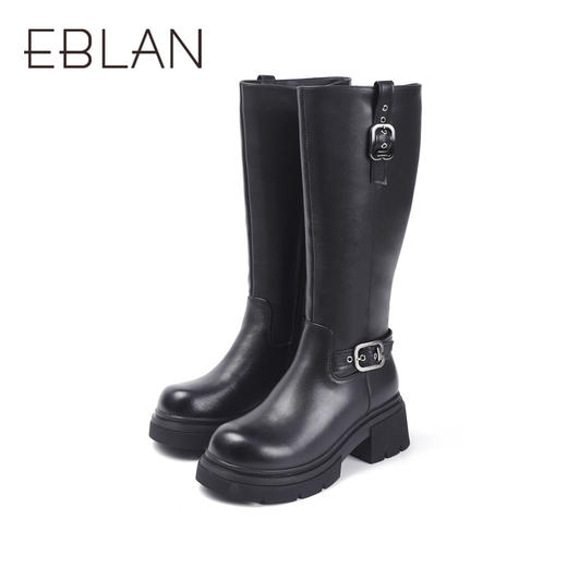 伊伴冬季骑士靴冬靴女鞋B24586109 商品图4