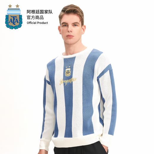 阿根廷国家队商品丨蓝白条纹毛衣男女加厚针织衫 商品图4