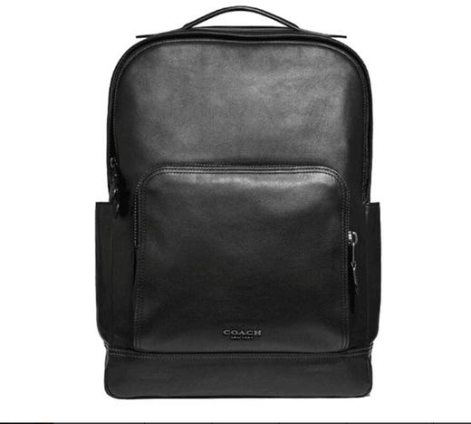 【中检鉴定】【专柜版】COACH蔻驰经典 双肩包 白蓝条纹日常出行时尚简约休闲 黑色 棕色 浮雕 中检机构发出后非质量问题不退不换 商品图6