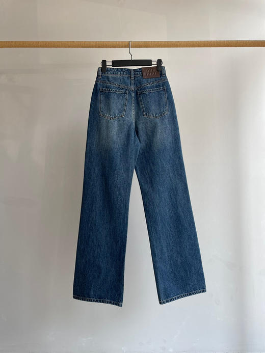 1115-4 渠道货 Miu经典五袋水洗牛仔裤 复古时髦 大长腿 建议168以上 商品图8