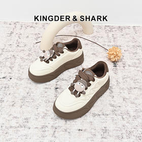 经典鲨2024年冬新款时尚百搭圆头系带加绒平底休闲鞋棉鞋女KW194-D58081