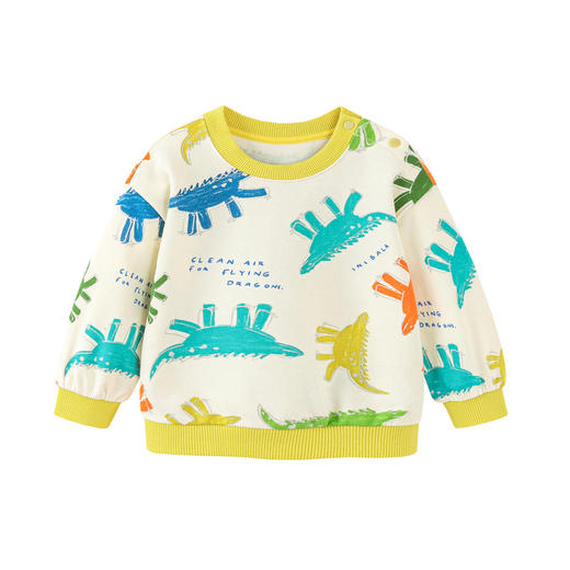 【亲肤软卫衣】迷你巴拉男女童2025春新品宝宝柔弹长袖上衣 商品图4