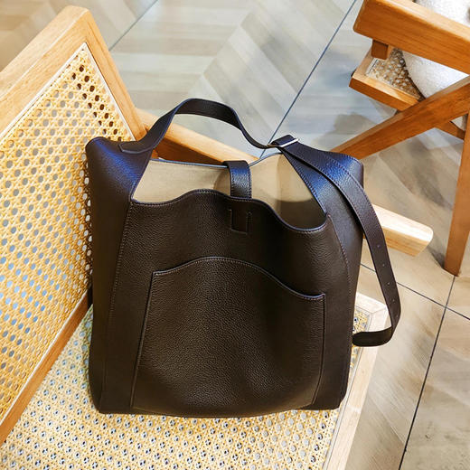 【顺丰包邮】51043 洛诗琳高奢头层仿鹿牛皮大容量托特包0872 商品图3