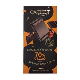 CACHET 凯撒70%黑巧克力 100g/盒