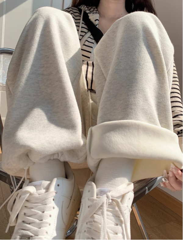 【阔腿/束腿宽松卫裤】两种穿法 柔软亲肤 垂坠显瘦 两种厚度适合不同气温