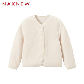 【茄克】童装仿羊羔绒无领外套1N4363102