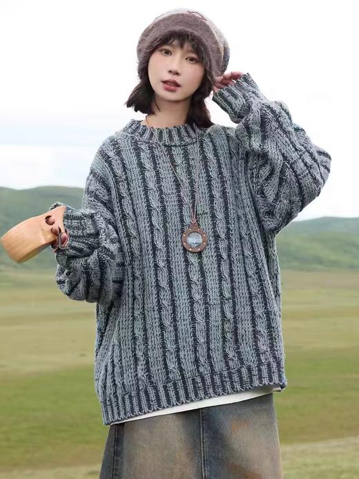 早乙女惠子saotome/STMMY243268/仿水洗圆领毛衣 商品图1