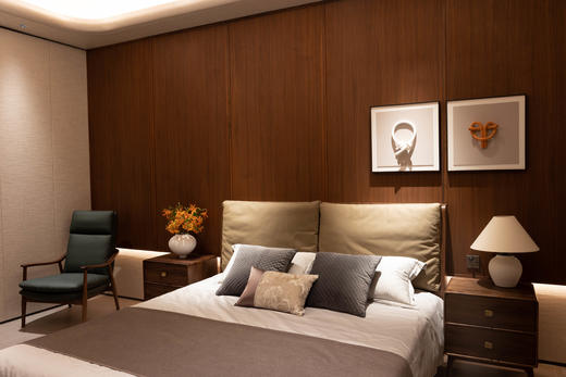 【中古风-黑胡桃床头柜HG-25】中古风/卧房/床头柜 商品图0