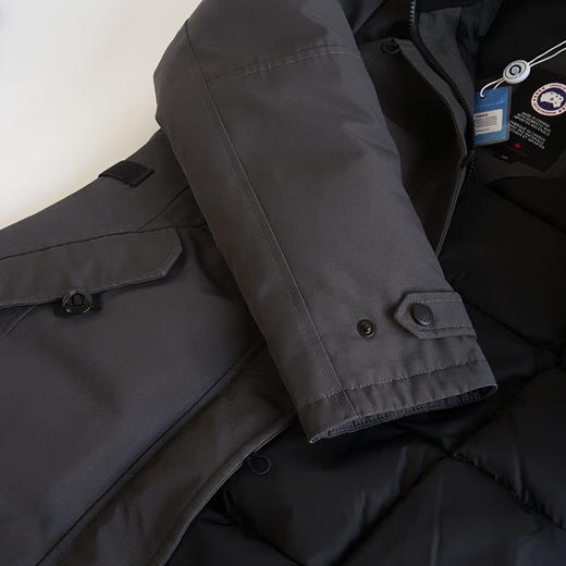 【95新】Canada Goose加拿大鹅2506L深灰色Kensington修身款派克大衣连帽羽绒服S码女士现售价：4700！121124TJ14 商品图6