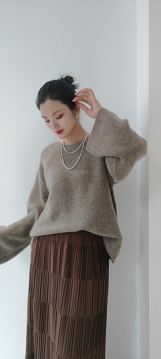 483931山羊绒慵懒风毛衫 商品图2
