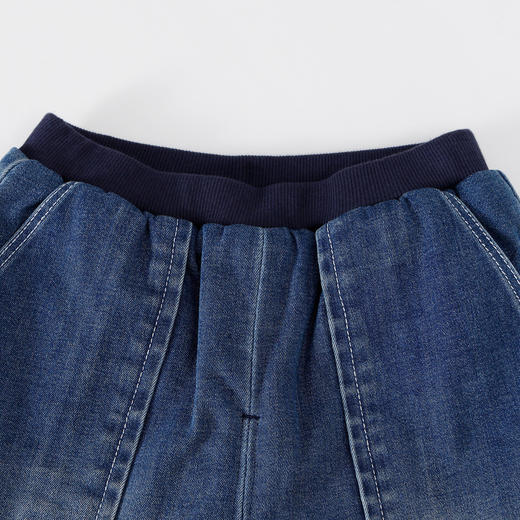 男童潮酷夹棉牛仔棉裤冬季新款安奈儿童装实体店同款XB446849 商品图4