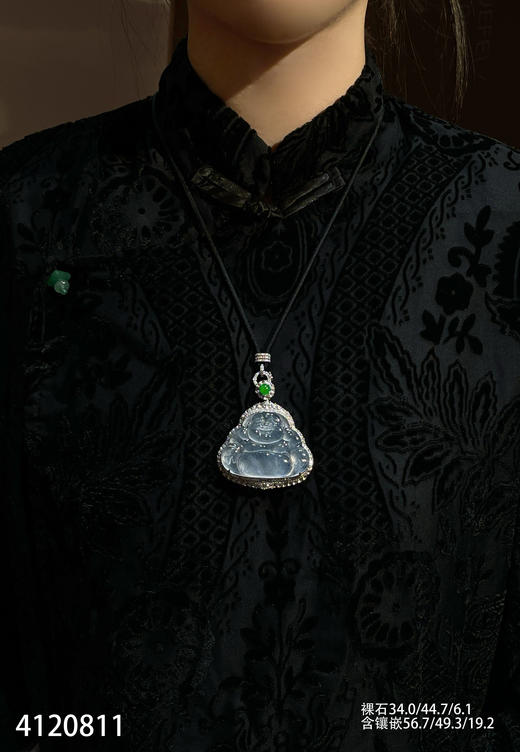 玻璃种佛公吊坠【4120811】具体价格微信咨询 商品图7