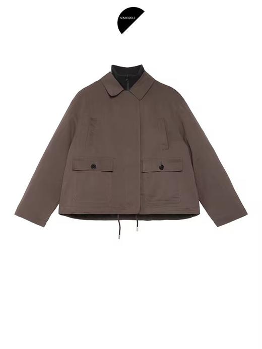 半圆/D24404504/假两件轻户外休闲摇粒绒羽绒服 商品图4