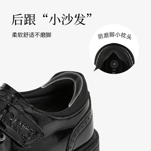 泰兰尼斯meta黑皮鞋春季新款儿童小皮鞋演出聚会简约校园小黑鞋 M03D5A5704 商品图3