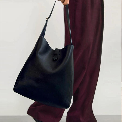 【顺丰包邮】51043 洛诗琳高奢头层仿鹿牛皮大容量托特包0872 商品图1