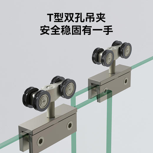 帝王洁具淋浴房一字型干湿分离隔断定制长虹玻璃推拉门卫生间SH910 商品图4