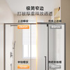 帝王洁具一字型整体淋浴房家用卫生间厕所隔断洗澡淋浴黑玻璃移门SH908 商品缩略图2