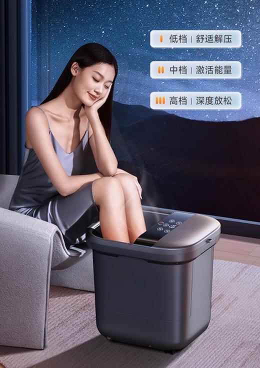 故乡好物 | HITH泡脚桶全自动按摩杀菌足浴盆泡脚盆智能按摩恒温加热（灰） 商品图1