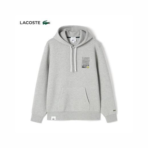 【海信嘉年华】LACOSTE法国鳄鱼×SMILEY联名男女同款秋冬笑脸潮流舒适连帽卫衣SH9276-98 商品图1