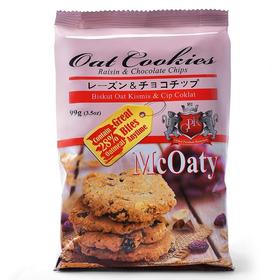 GPR 燕麦红糖葡萄干巧克力曲奇饼干 99g/袋