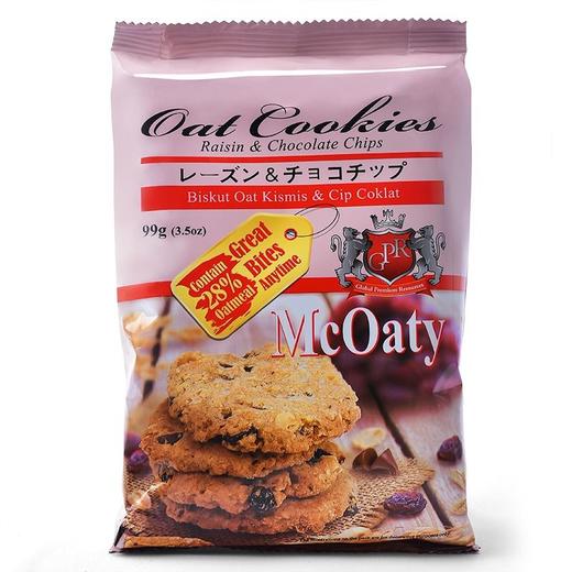 GPR 燕麦红糖葡萄干巧克力曲奇饼干 99g/袋 商品图0