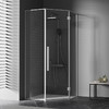 帝王洁具淋浴房干湿分离隔断家用整体洗澡间防水玻璃门钻石型SH914 商品缩略图0