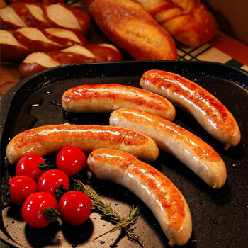 健士牌 德国风味烤肠小牛肠1斤德式牛肉热狗肠三明治早餐食材 商品图0