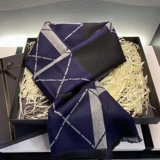 MH竹纤维男士时尚格子围巾68032 商品图1