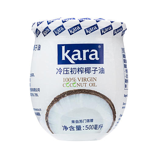 Kara冷压初榨椰子油 | 500ml/罐 防弹咖啡烘焙 护肤油漱 自有生态椰林 印度尼西亚原产「本批次生产日期2024年7月，保质期2年」 商品图3