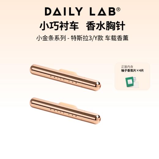【特斯拉model 3/Y】DAILY LAB 特斯拉车载香薰出风口香氛车用香水小金条 商品图0