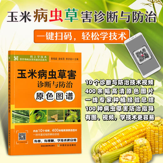 玉米病虫草害诊断与防治原色图谱【中国农业出版社官方正版，可开发票，下单时留开票信息和电子邮箱】 商品图0