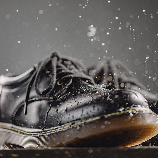 【马登男鞋】黑色低帮大头鞋夏季商务男鞋休闲工装鞋英伦风马丁靴正装真皮鞋子 商品图1