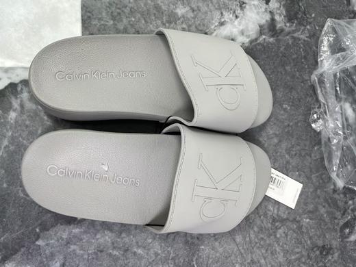 瑕疵Calvin Klein jeans/CK 男士凸面LOGO透气轻便居家休闲拖鞋一字拖 商品图0