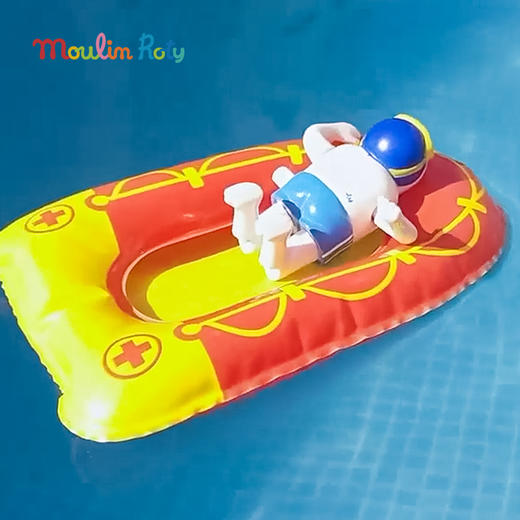 Moulin Roty 灰色-疯狂摇摆鱼 发条玩具 适合3岁+ 能在水里畅游的搞笑玩具 小小奇迹系列 法国品牌-711152 商品图1