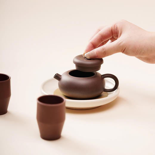 小葫芦 紫砂壶 紫泥  120ml 一条品牌 商品图3