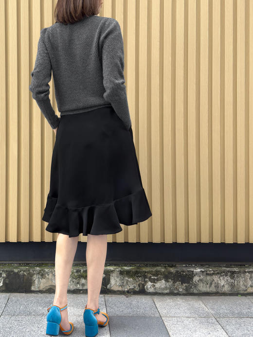 TYNVIE 羊绒羊毛混纺开衫-灰色 商品图12