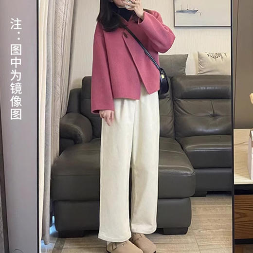 裁缝学苑AQ386新款小香风短款双面呢外套纸样女装上衣版型图纸 商品图4