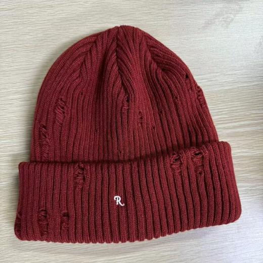 NZ磨破字母R毛线帽 冬季 410274128278 商品图0
