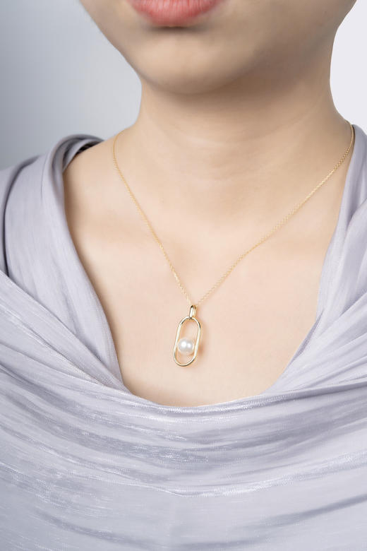 「快乐胶囊」Akoya珍珠18k金项链 商品图4