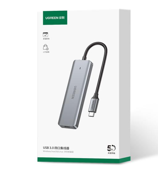 绿联 连接线 USB 3.0 集成器 四合一 商品图1