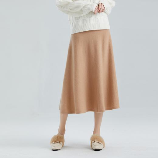 东黎 • 山羊绒女士秋冬显瘦遮肉半身裙 2140 商品图0