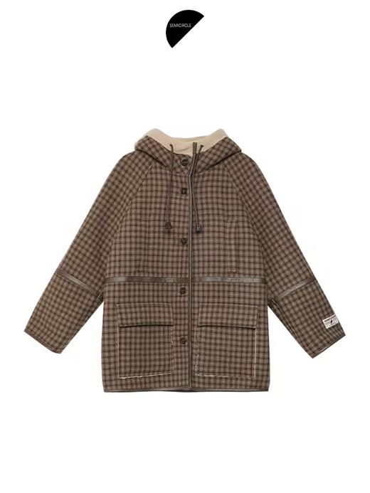 半圆/D24401592/毛呢复合羊羔毛外套 商品图4