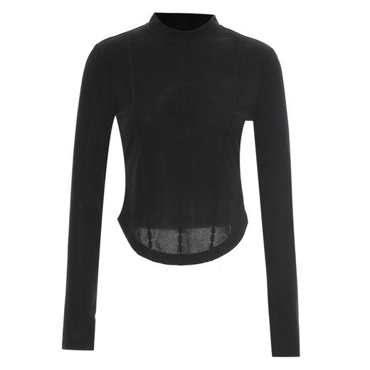 VIMAGE纬漫纪气质立领舒适柔软打底百搭上衣冬新款V2213838 商品图6