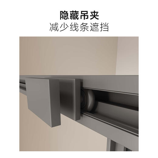 帝王洁具一字型整体淋浴房家用卫生间厕所隔断洗澡淋浴黑玻璃移门SH908 商品图3